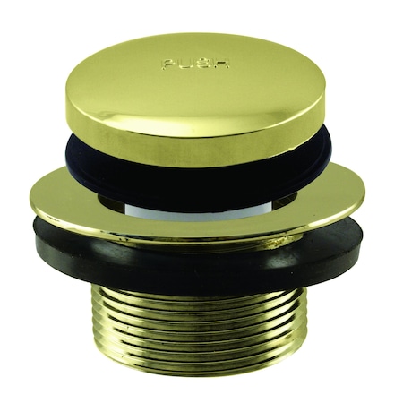 Westbrass 1-1/2" NPSM Coarse Thread Tip-Toe Bathtub Drain Trim, Polished Brass D3322-01